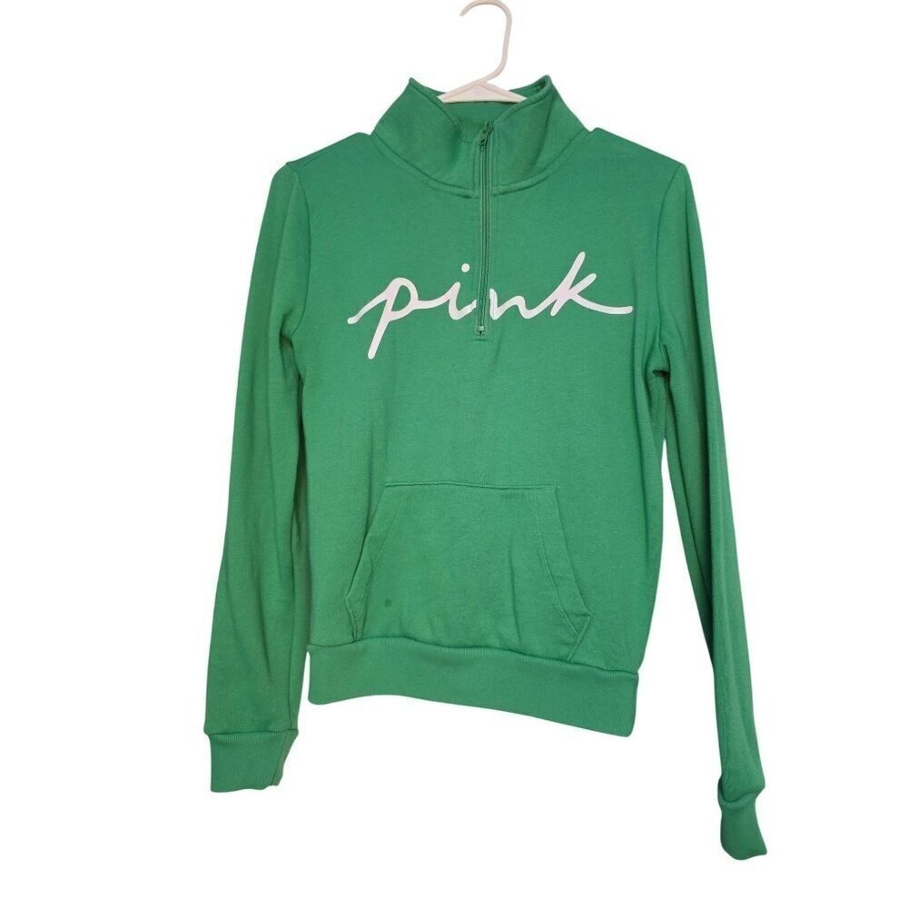 Victoria Secrets PINK Green Kangaroo Pocket‎ Coats & Jackets XS
